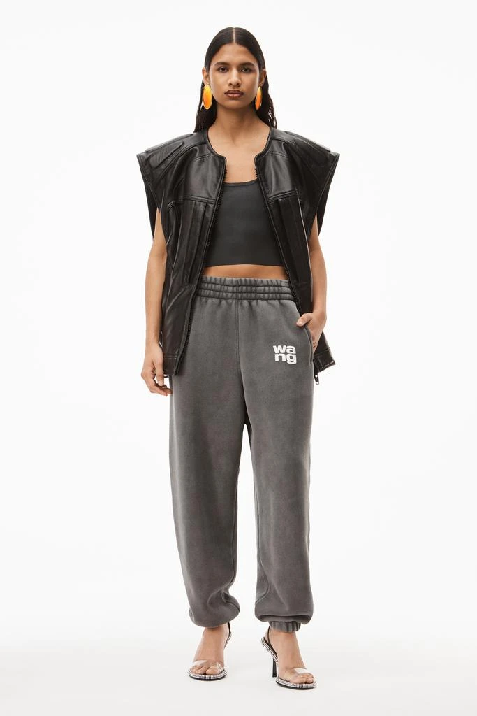 商品Alexander Wang|PUFF LOGO SWEATPANT IN TERRY,价格¥858,第2张图片详细描述