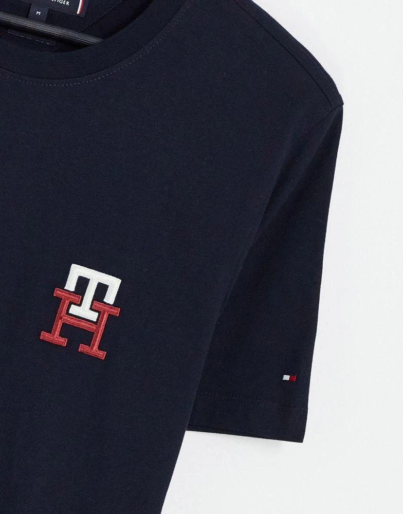 商品Tommy Hilfiger|Tommy Hilfiger essential monogram logo t-shirt in navy,价格¥486,第4张图片详细描述