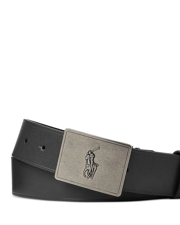 商品Ralph Lauren|Men's Pony Plaque Buckle Leather Belt,价格¥666,第2张图片详细描述