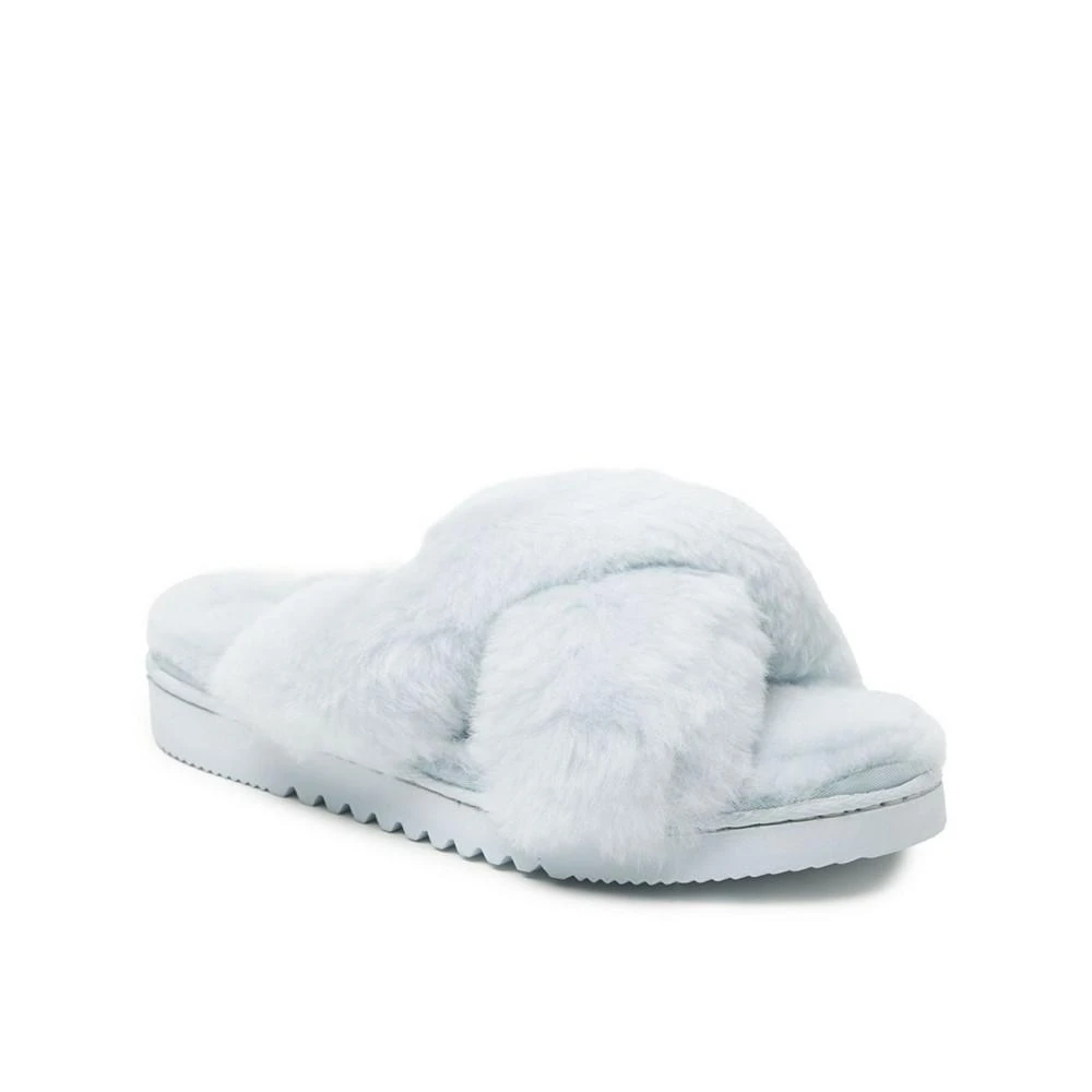 Women's New Castle Genuine Shearling Cross Band Slides 商品