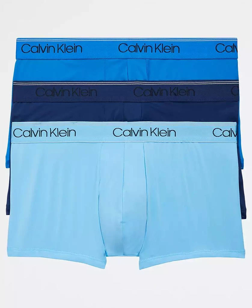 商品Calvin Klein|Men's 3-Pack Microfiber Stretch Low-Rise Trunk Underwear,价格¥358,第1张图片