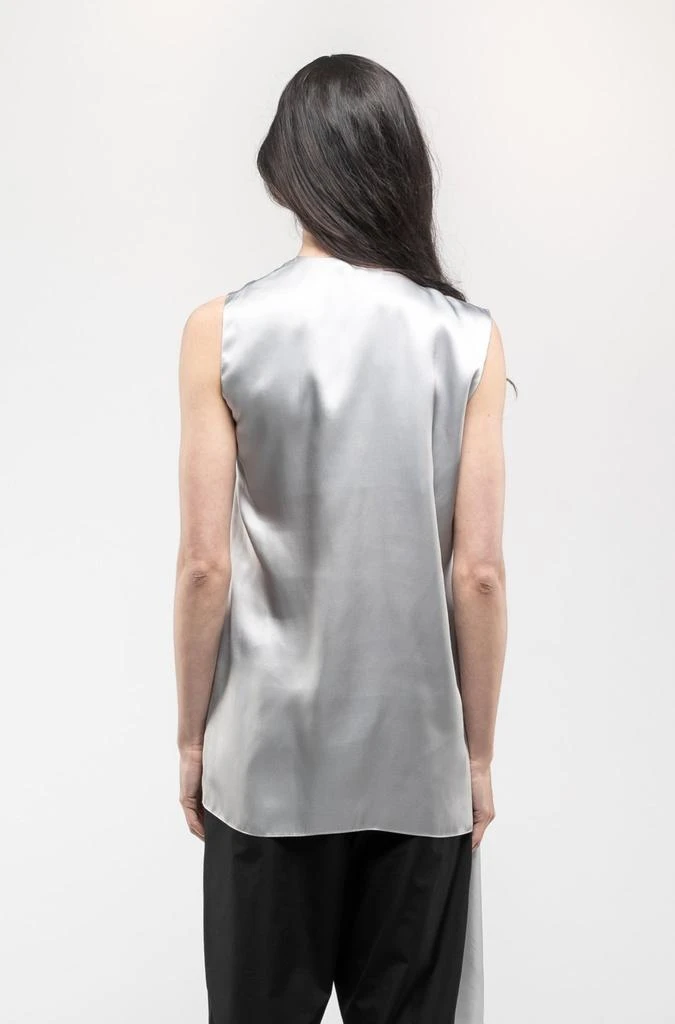 商品ANN DEMEULEMEESTER|ANN DEMEULEMEESTER Scarf Collar Top In Silver,价格¥1379,第5张图片详细描述