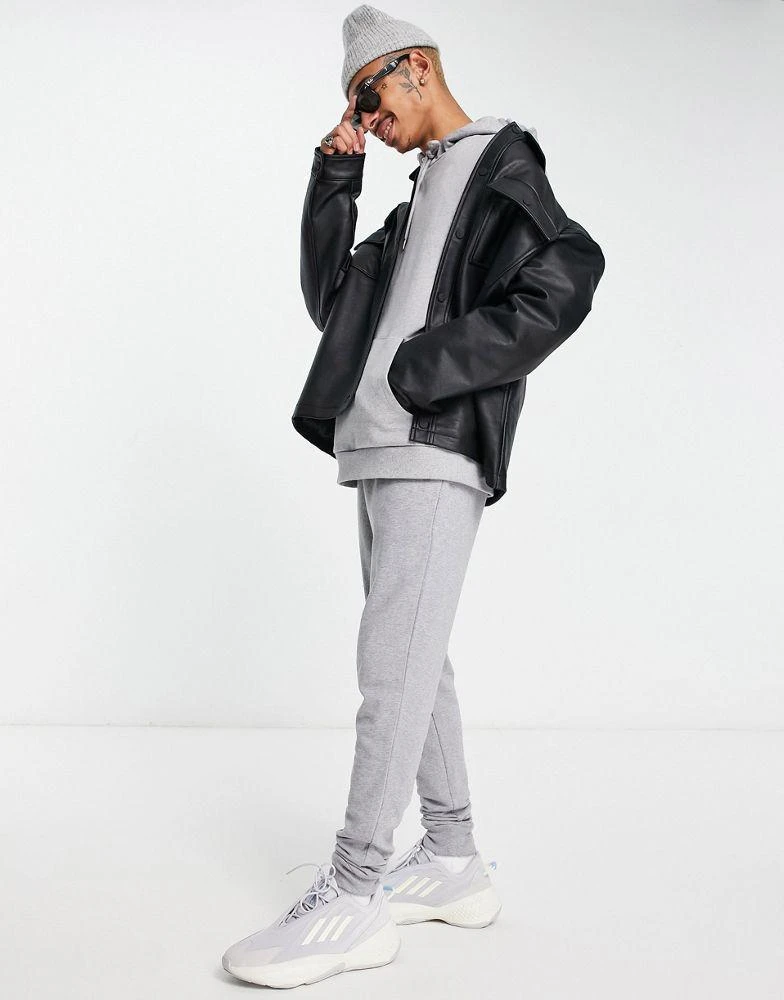 商品ASOS|ASOS DESIGN skinny joggers in grey marl,价格¥126,第1张图片