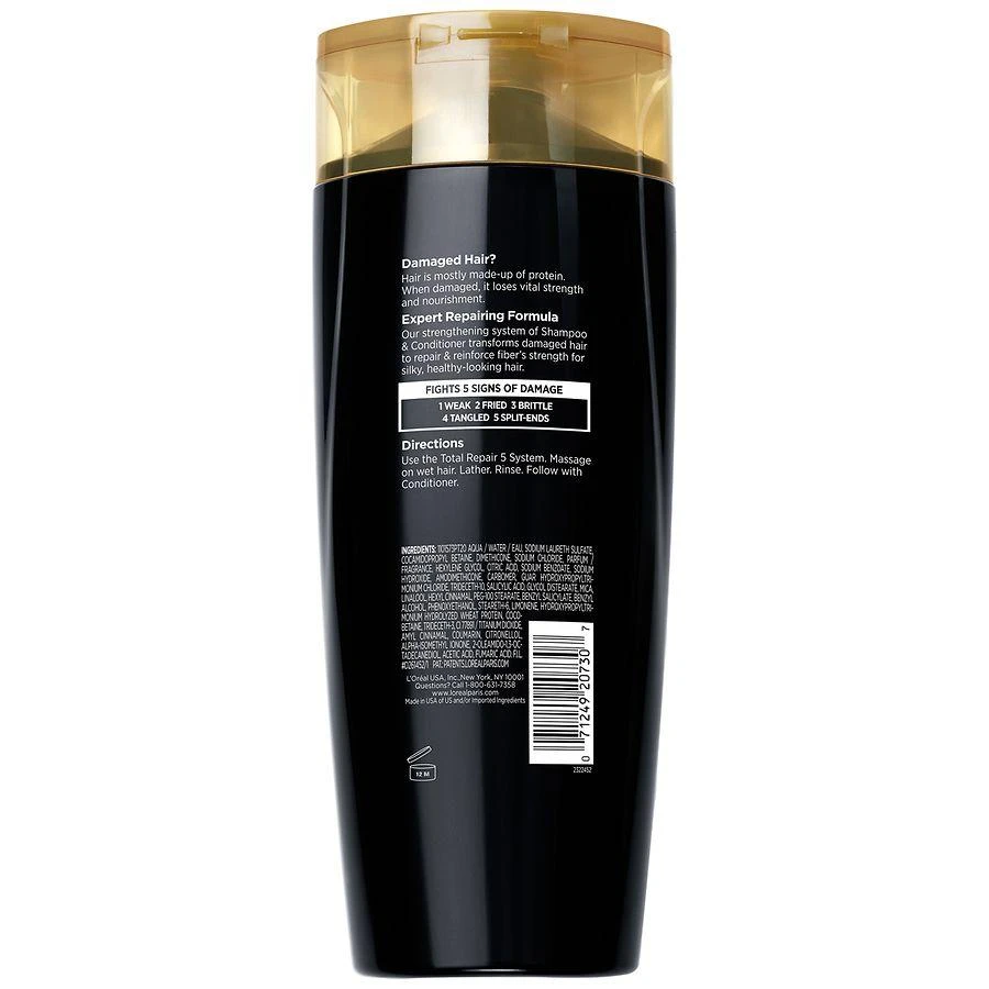 商品L'Oreal Paris|Total Repair 5 Repairing Shampoo for Damaged Hair,价格¥42,第3张图片详细描述