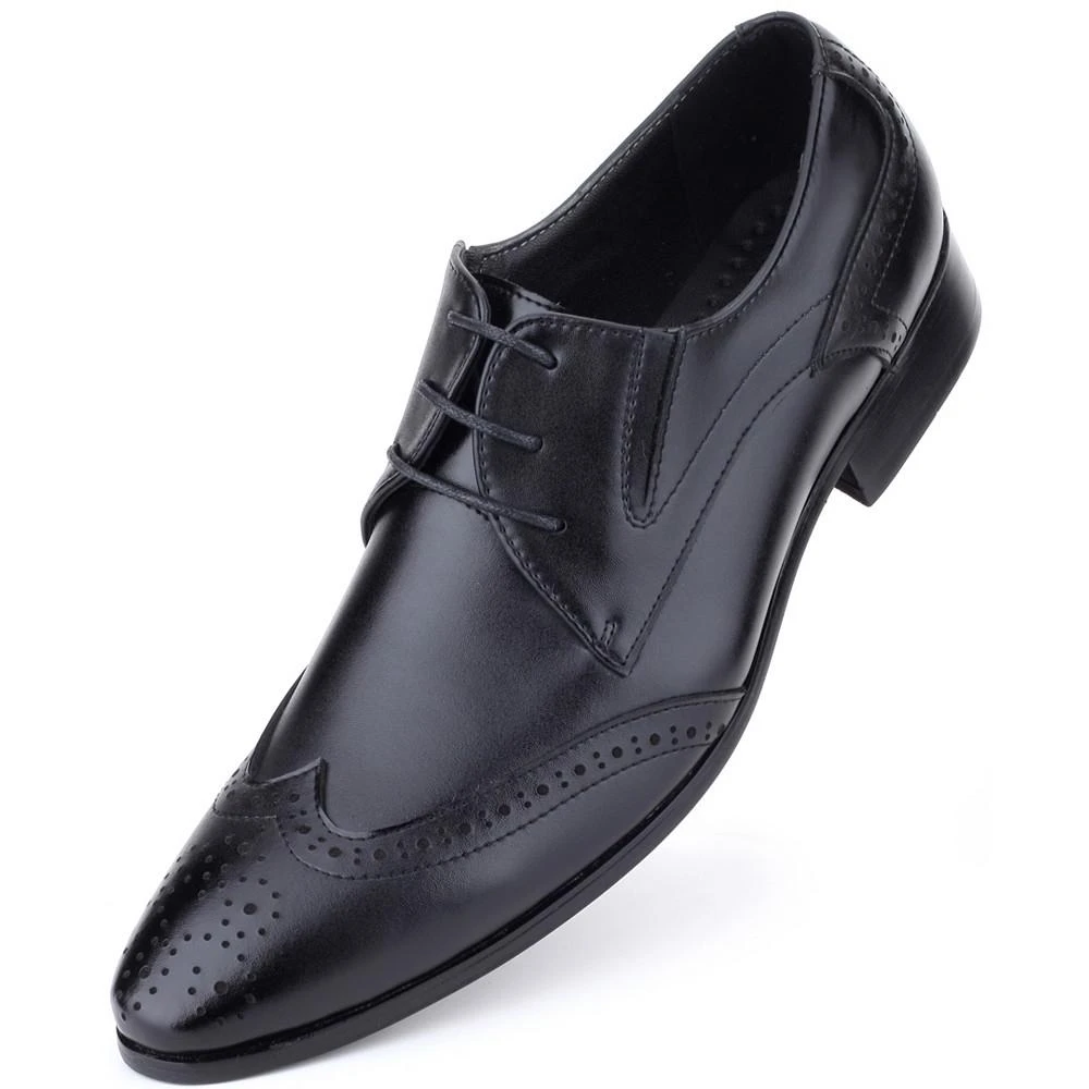 商品Mio Marino|Men's Longwing Brogue Oxford Shoes,价格¥447,第1张图片