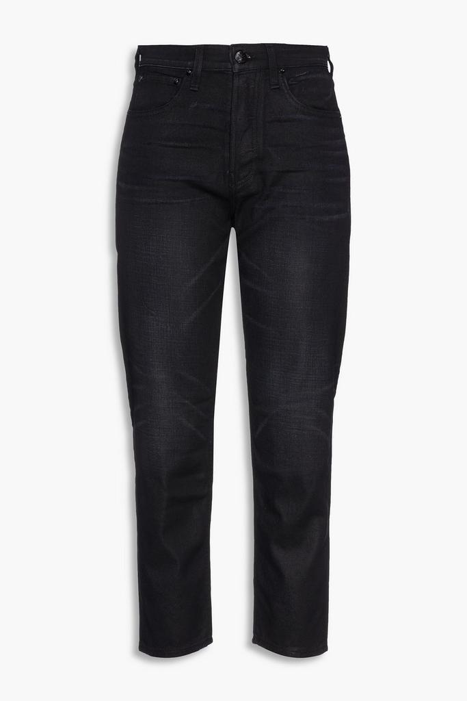 商品Rag & Bone|Maya cropped waxed high-rise slim-leg jeans,价格¥849,第1张图片