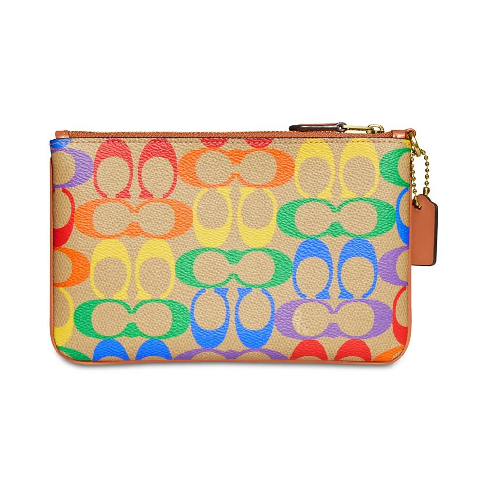 商品Coach|Pride Coated Canvas Signature Small Wristlet,价格¥428,第3张图片详细描述