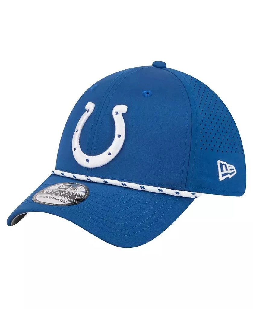 商品New Era|Men's Royal Indianapolis Colts Perforated 39THIRTY Flex Hat,价格¥280,第1张图片