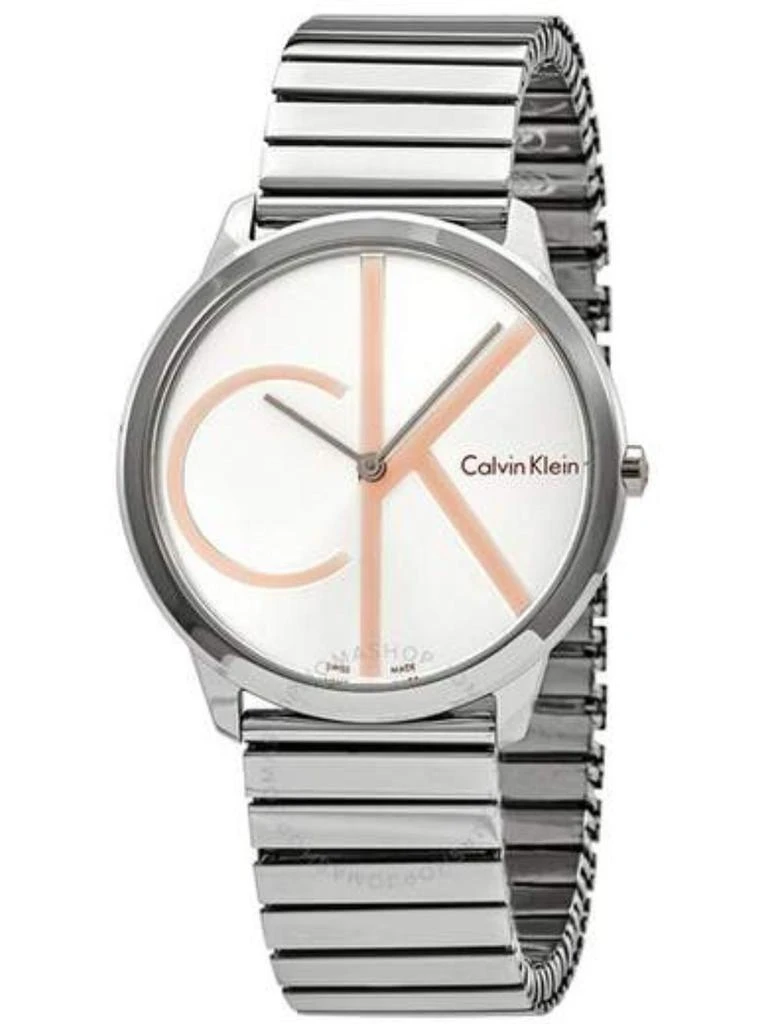 商品Calvin Klein|Fashion Calvin Klein Minimal K3m21bz6 Wrist Watches Analogue Man With Quartz Movement, Stainless Steel Case 40 mm Diameter, Silver Dial, Plastic Glass and Stainless Steel Stop,价格¥1799,第1张图片