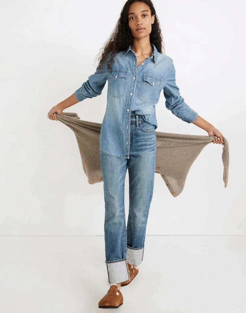 商品Madewell|Denim Button-Up Shirt in Bluffton Wash,价格¥200,第4张图片详细描述