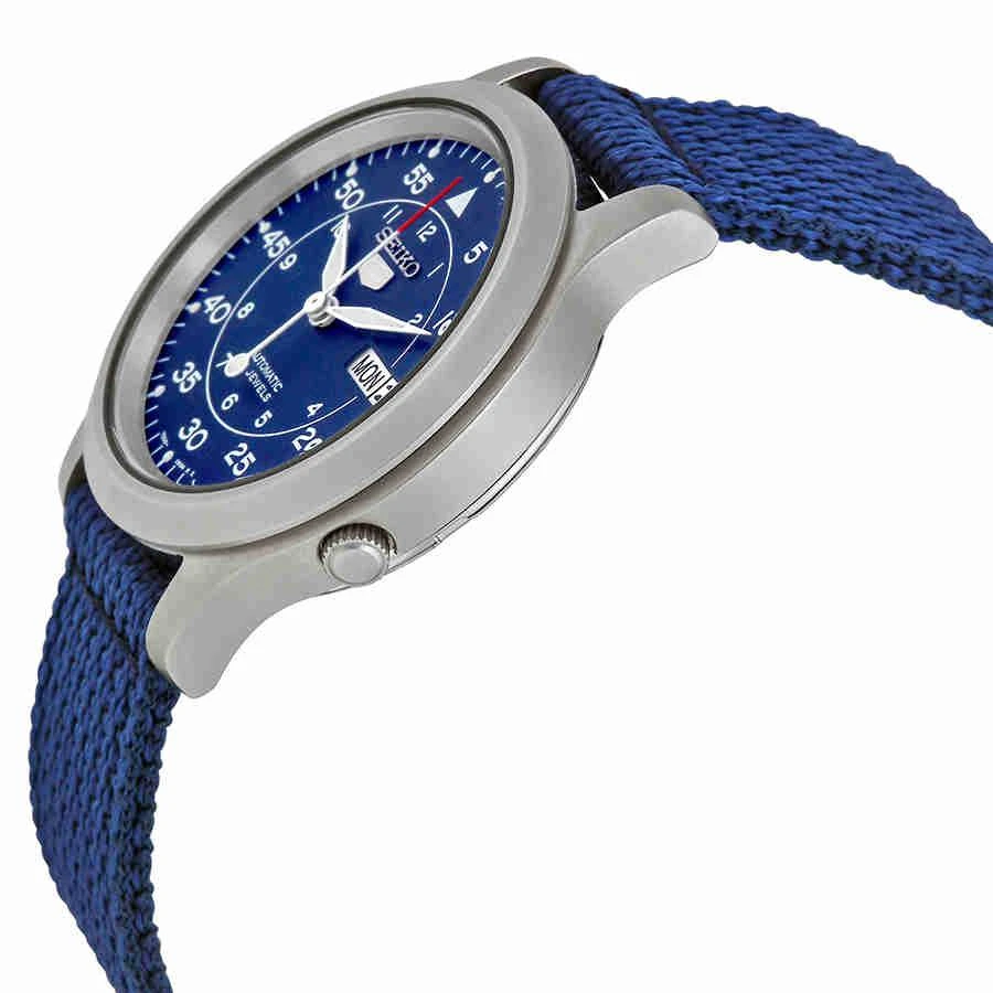商品Seiko|Seiko 5 Blue Dial Blue Canvas Mens Watch SNK807,价格¥1030,第2张图片详细描述