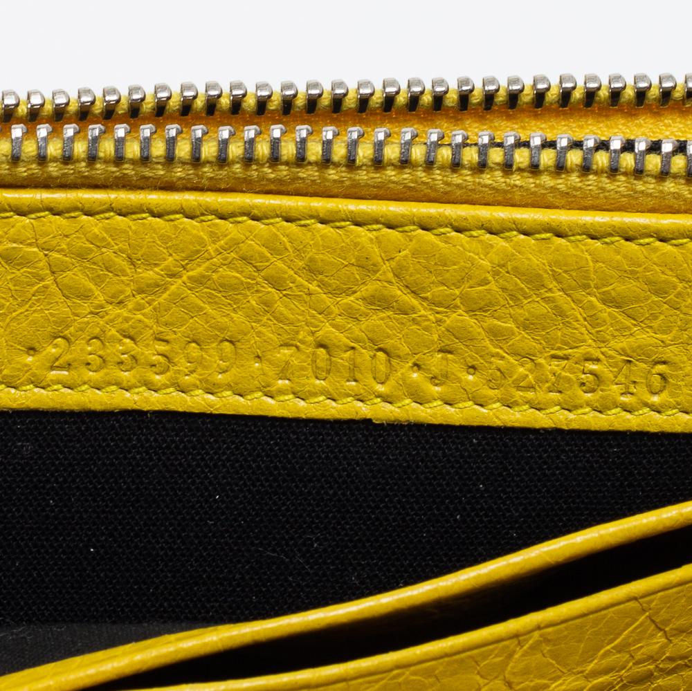 Balenciaga Curry Leather City Flap Continental Wallet商品第10张图片规格展示