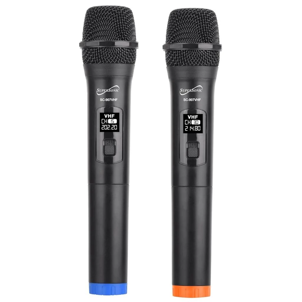 商品PROXXI|Supersonic VHF Dual Fixed Channel Professional Wireless Microphone,价格¥499,第2张图片详细描述
