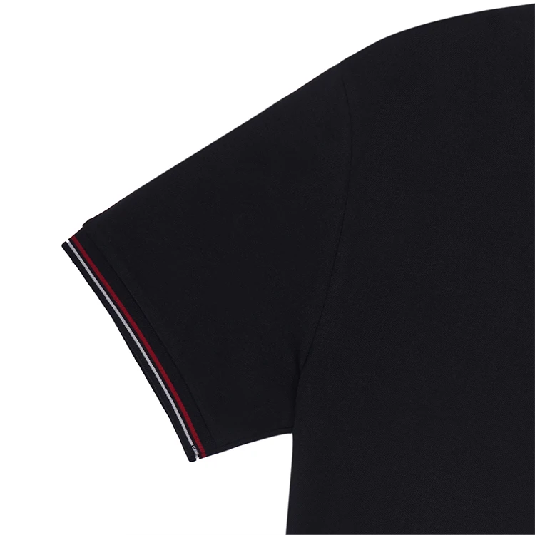 商品[国内直发] Emporio Armani|阿玛尼 鹰标修身休闲短袖Polo衫 男款 黑色,价格¥648,第9张图片详细描述