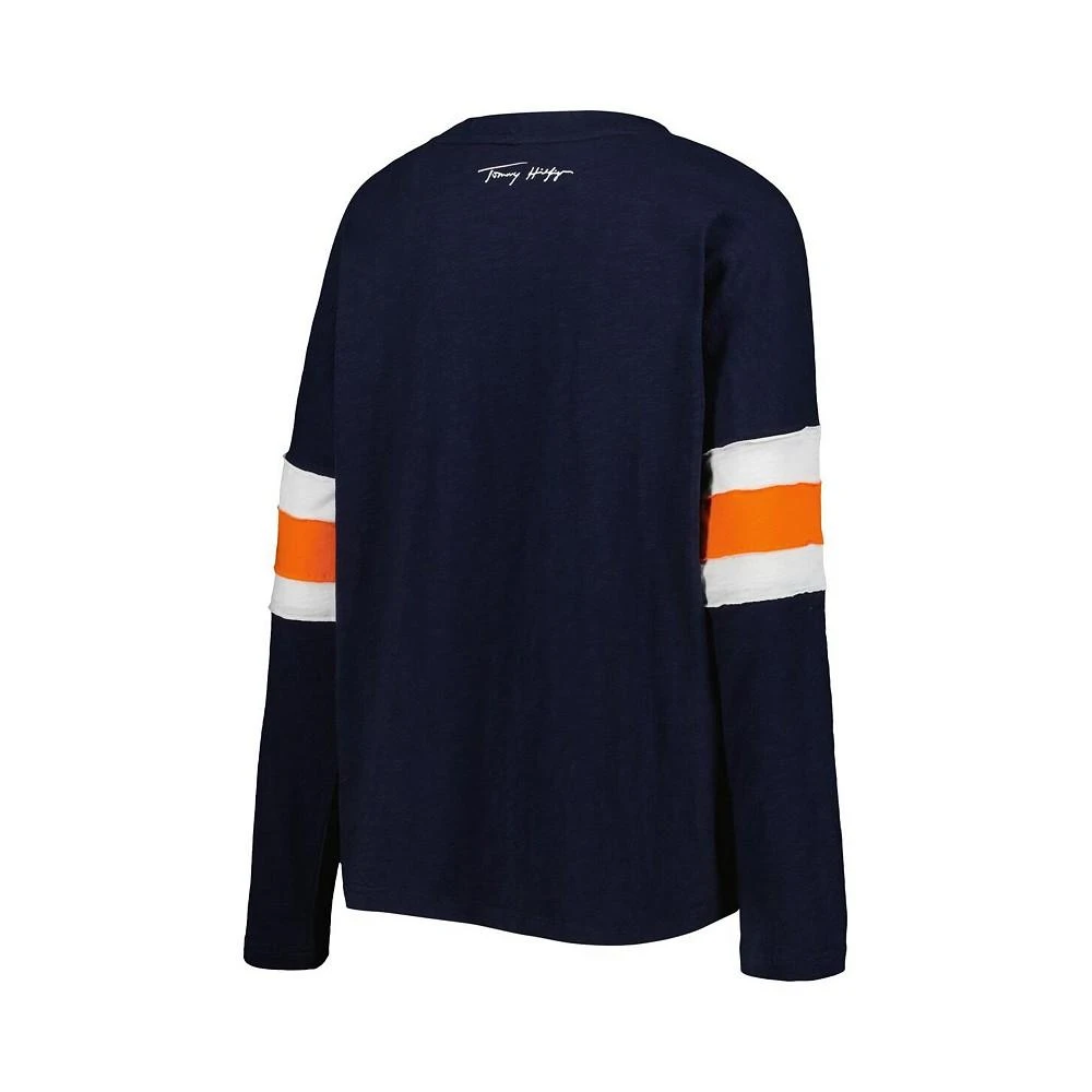 商品Tommy Hilfiger|Women's Navy Chicago Bears Justine Long Sleeve Tunic T-shirt,价格¥419,第3张图片详细描述