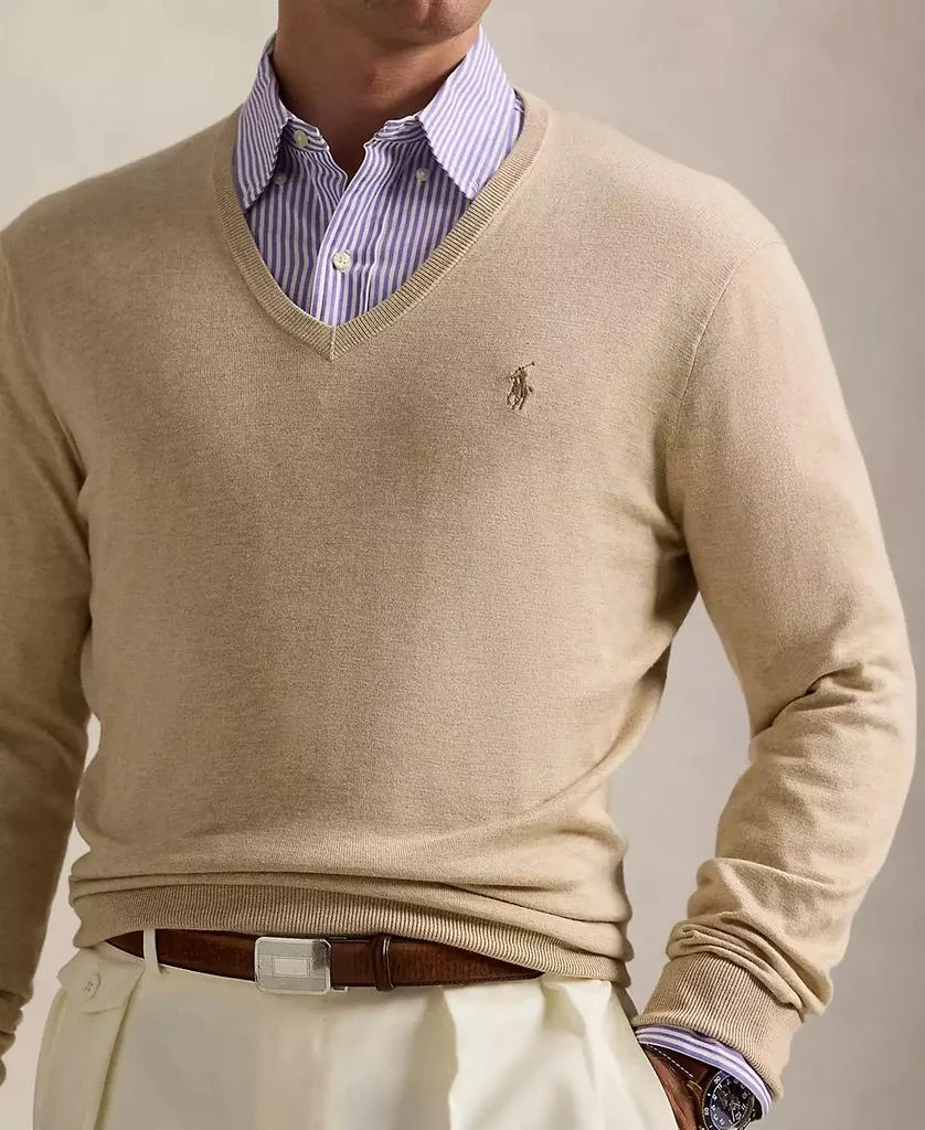 商品Ralph Lauren|Men's Cotton V-Neck Sweater,价格¥346,第3张图片详细描述