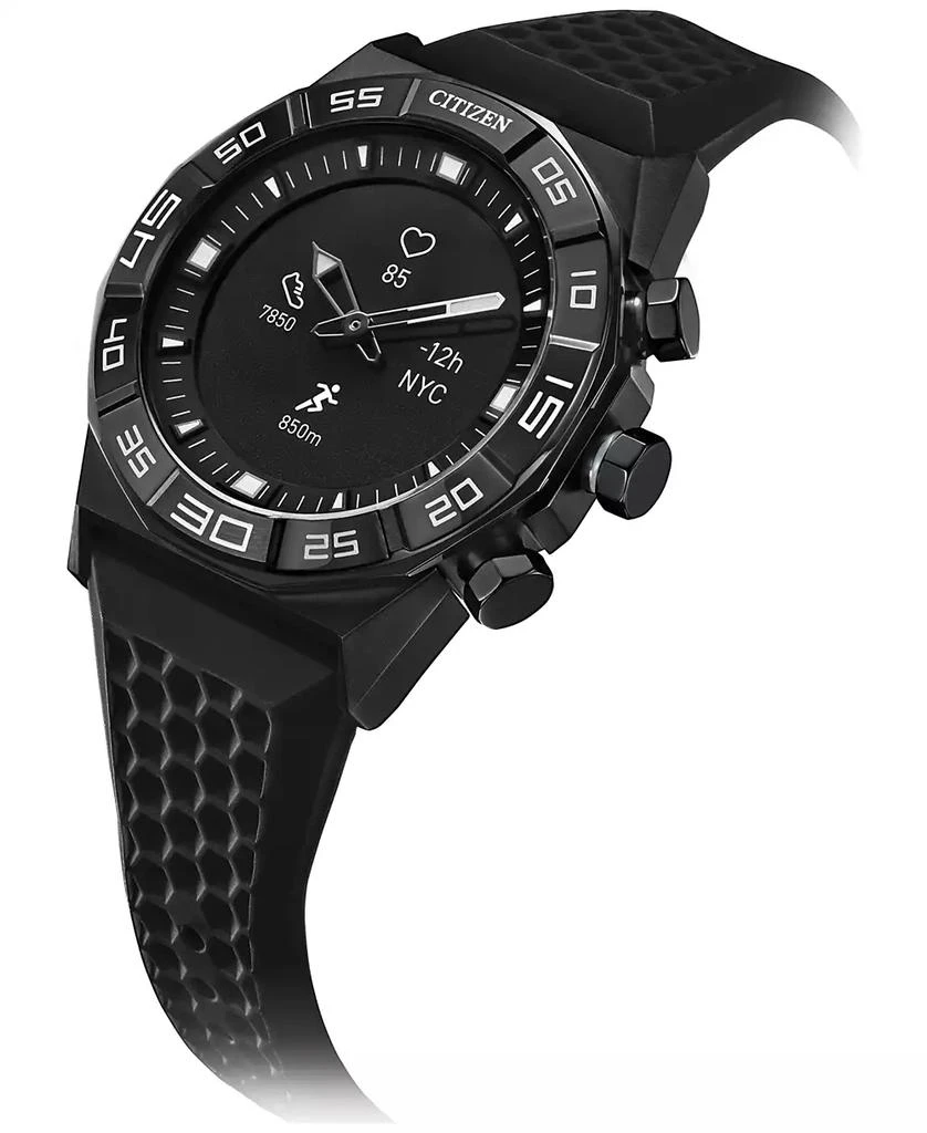 商品Citizen|Men's CZ Smart Hybrid HR Black Strap Smart Watch 44mm,价格¥1309,第4张图片详细描述