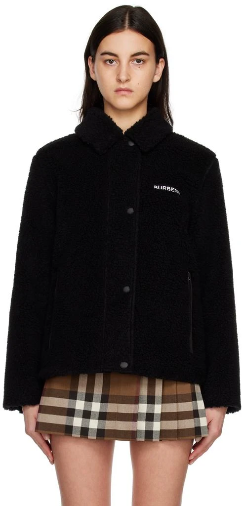 商品Burberry|Black Chain Jacket,价格¥13559,第1张图片