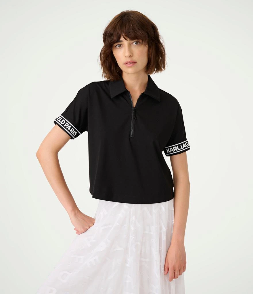 商品Karl Lagerfeld Paris|CROPPED POLO,价格¥604,第1张图片