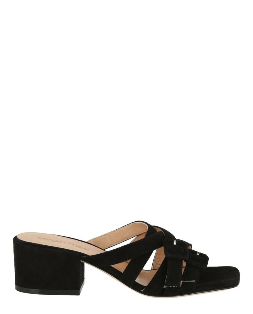 Suede Strappy Buckle Sandals商品第1张图片规格展示