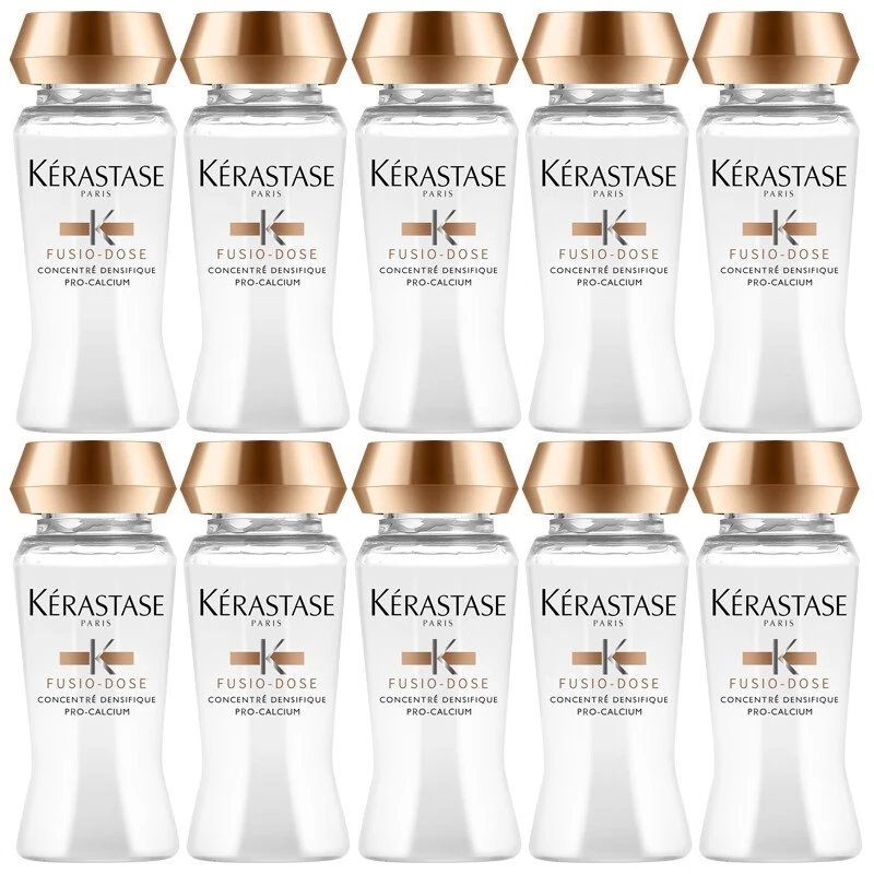 商品Kérastase|Kérastase卡诗 活力胶精华液10*12ml 强韧赋活绚亮顺柔 修护烫染受损,价格¥459,第1张图片