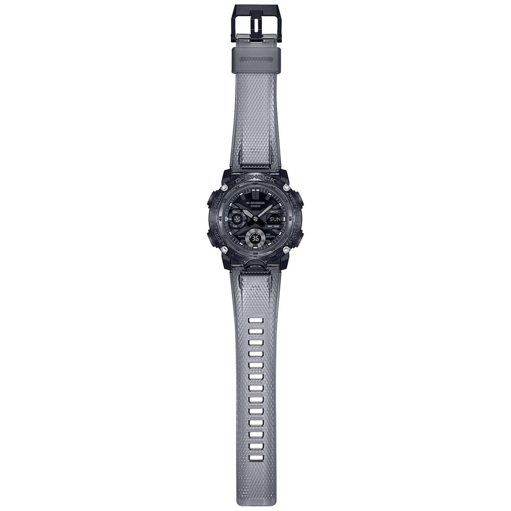 Men's Analog-Digital Translucent Smoke Resin Watch 48.7mm GA2000SKE-8A商品第4张图片规格展示