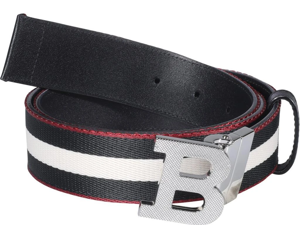 商品Bally|Bally Striped Reversible Logo-Buckle Belt,价格¥1702,第3张图片详细描述