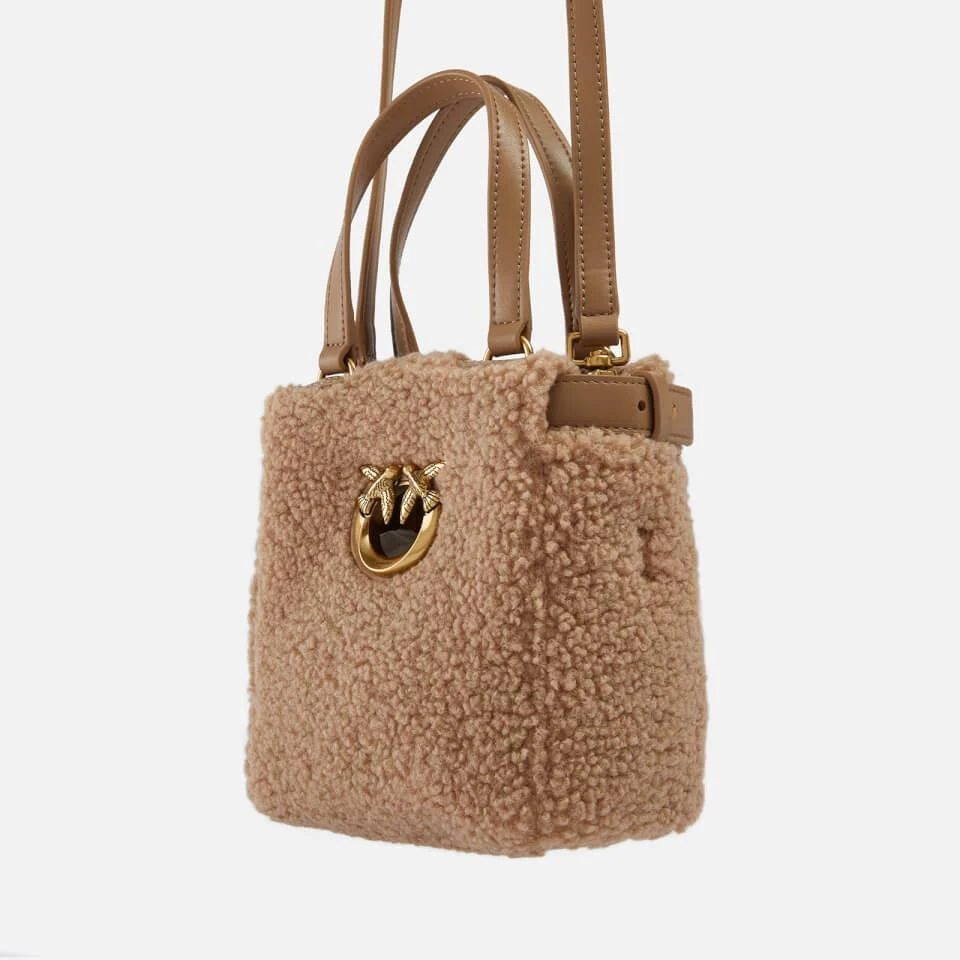 商品PINKO|Pinko Mini Everyday Shopper Faux Shearling Bag,价格¥891,第4张图片详细描述