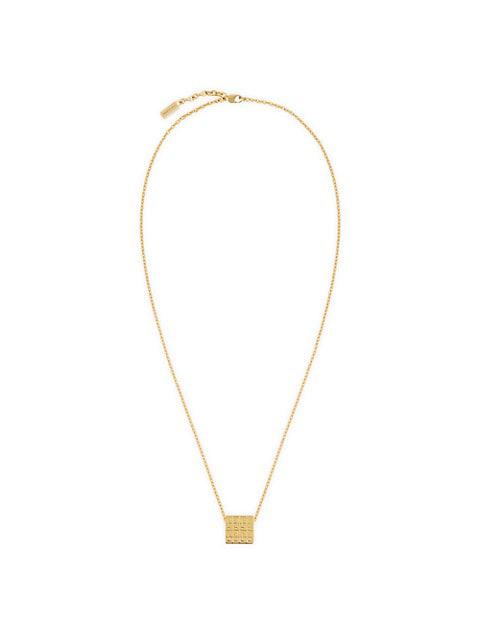 G Square Monogram Goldtone Pendant Necklace商品第4张图片规格展示