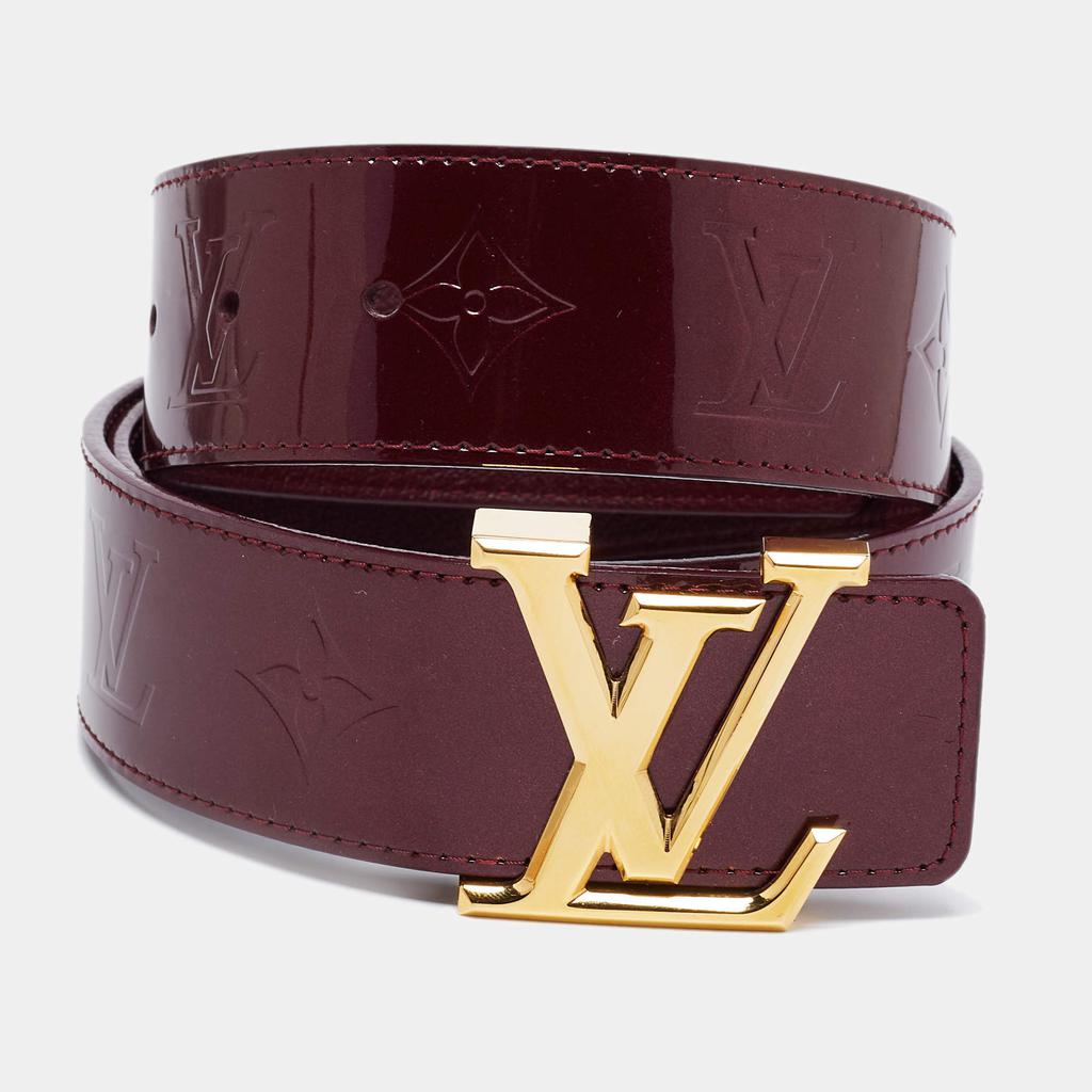 Louis Vuitton Rouge Fauviste Monogram Vernis LV Initiales Belt 85CM商品第1张图片规格展示