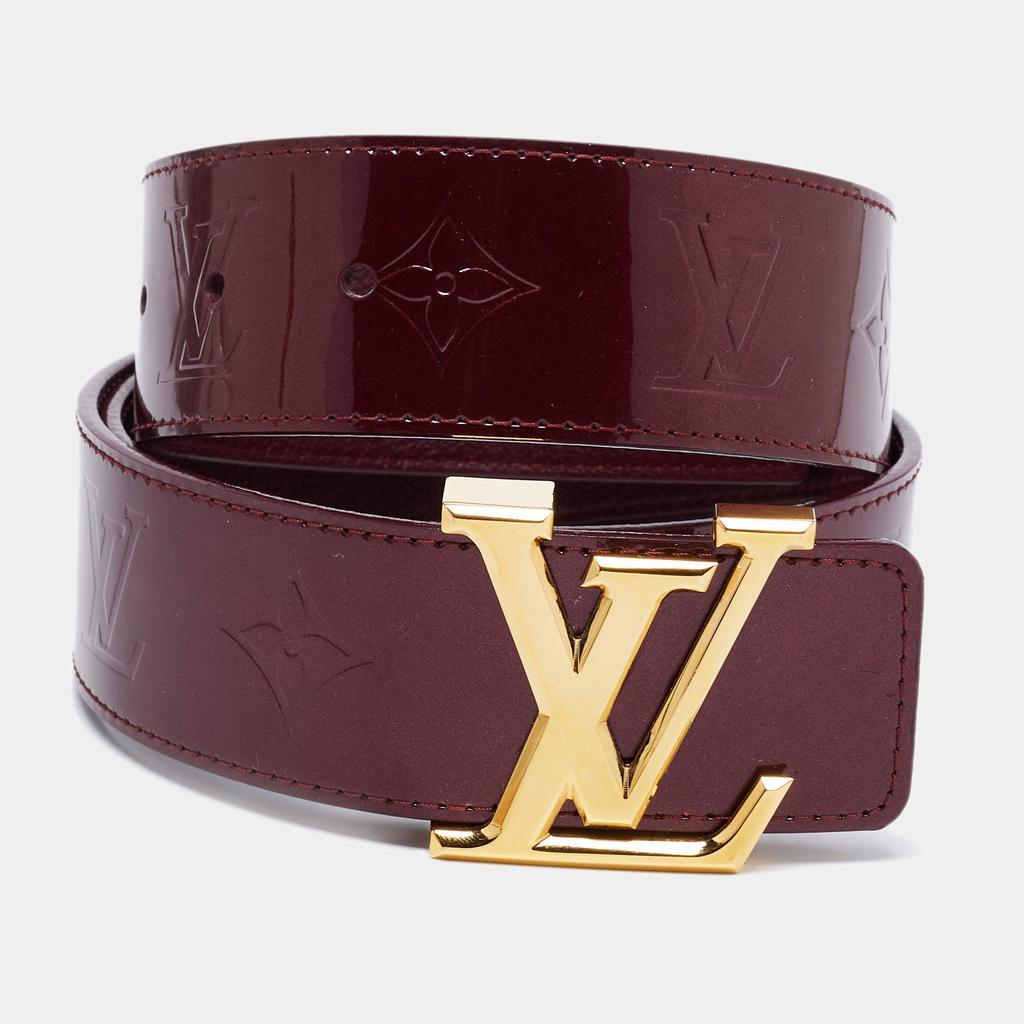 商品[二手商品] Louis Vuitton|Louis Vuitton Rouge Fauviste Monogram Vernis LV Initiales Belt 85CM,价格¥3705,第1张图片