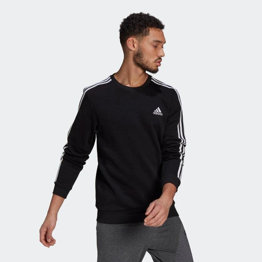 商品Adidas|Men's adidas Essentials Fleece 3-Stripes Sweatshirt,价格¥351,第4张图片详细描述