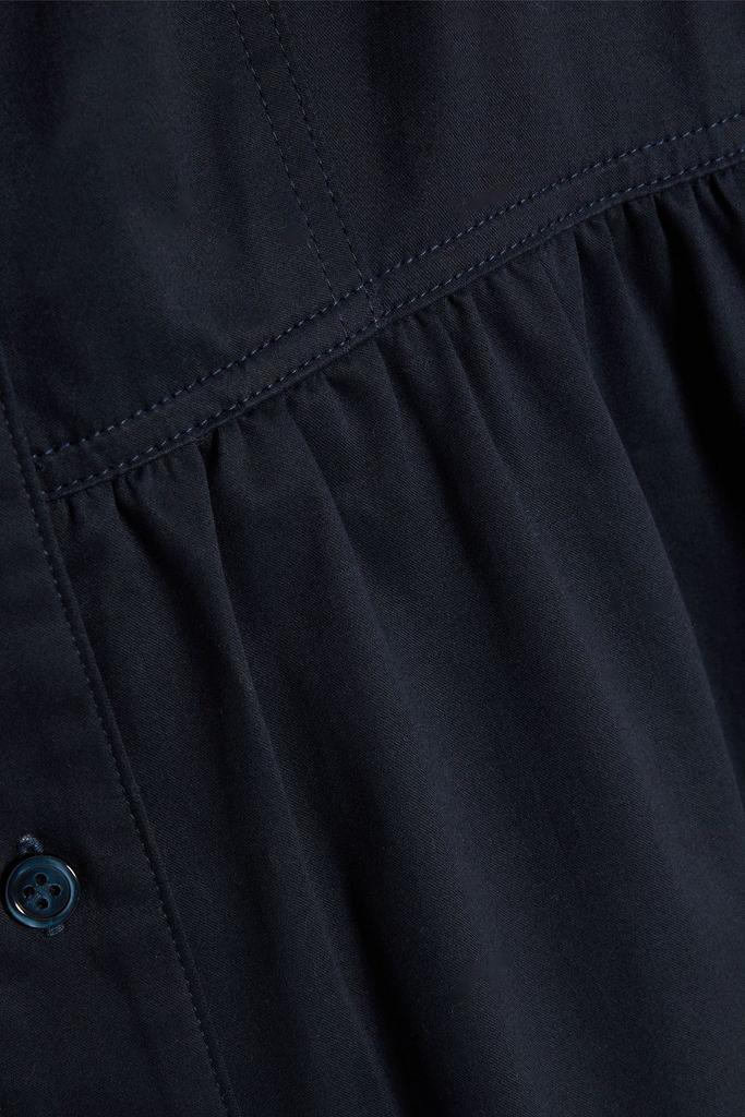 商品IRIS & INK|Brady gathered organic cotton-blend sateen midi dress,价格¥779,第4张图片详细描述