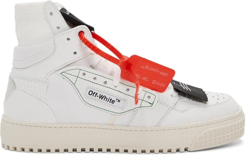 商品Off-White|White Low 3.0 Off-Court High-Top Sneakers,价格¥2912,第1张图片