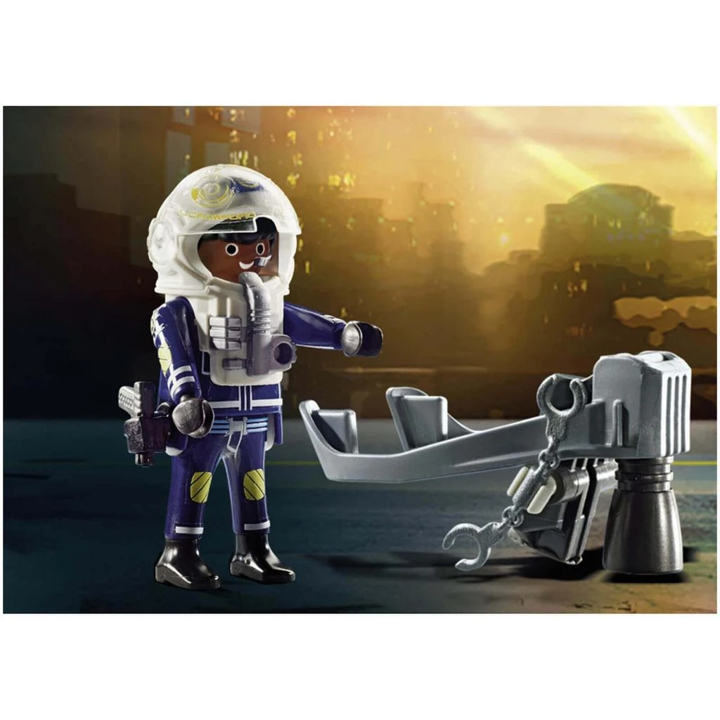 商品Playmobil|Playmobil Police Jet Pack with Boat (70782),价格¥203,第5张图片详细描述