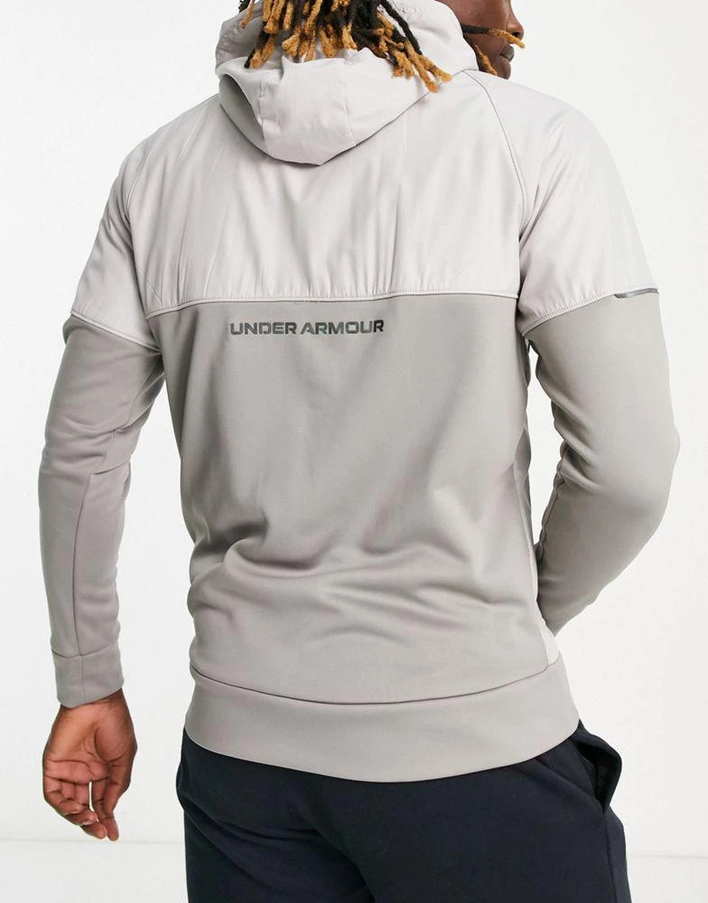 商品Under Armour|Under Armour Training Storm winterized full zip hoodie in grey,价格¥792,第2张图片详细描述