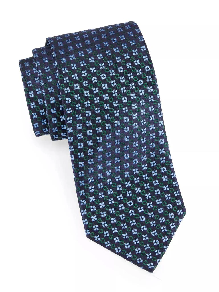 商品Charvet|Mini Medallion Chain Silk Jacquard Tie,价格¥2015,第1张图片