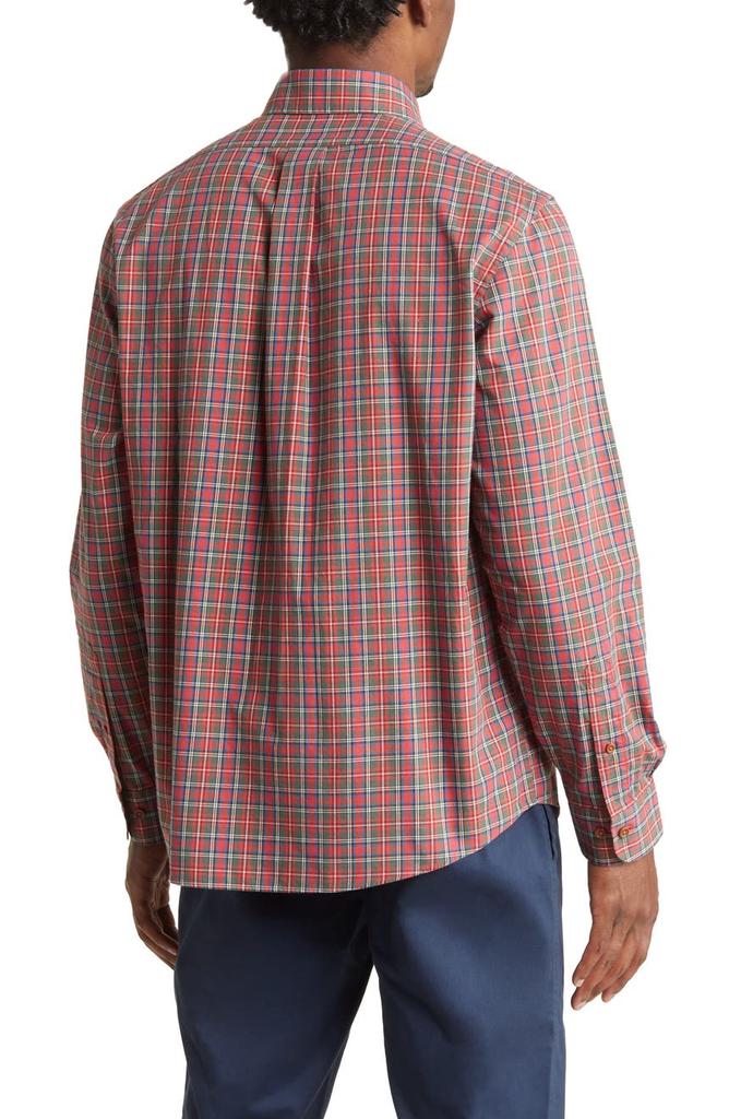 Plaid Regular Fit Cotton Button-Up Shirt商品第2张图片规格展示