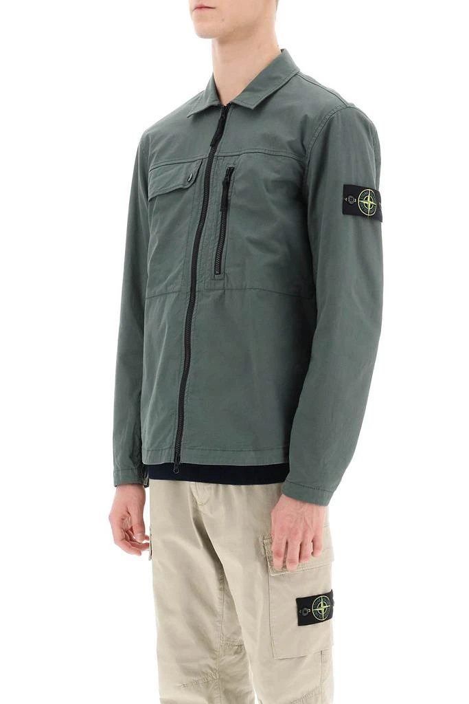 商品Stone Island|supima cotton twill stretch-tc overshirt,价格¥2068,第4张图片详细描述