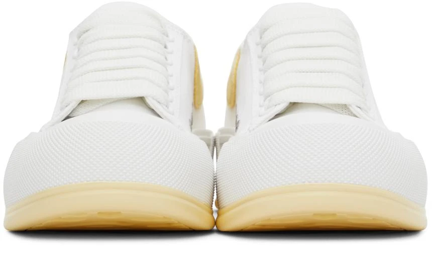 商品Alexander McQueen|White & Yellow Plimsoll Sneakers,价格¥3647,第2张图片详细描述