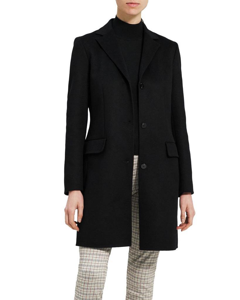商品Theory|Single Breasted Wool & Cashmere Blend Coat,价格¥3918,第1张图片