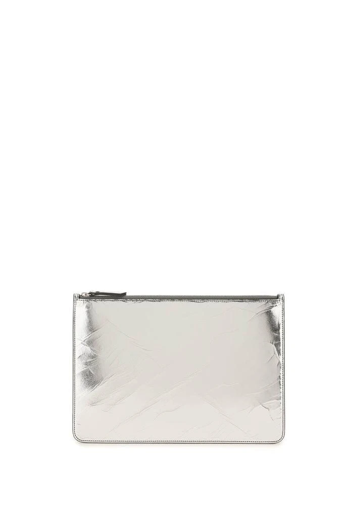 商品MAISON MARGIELA|CRACKED LAMINATED LEATHER LARGE POUCH,价格¥1476,第1张图片
