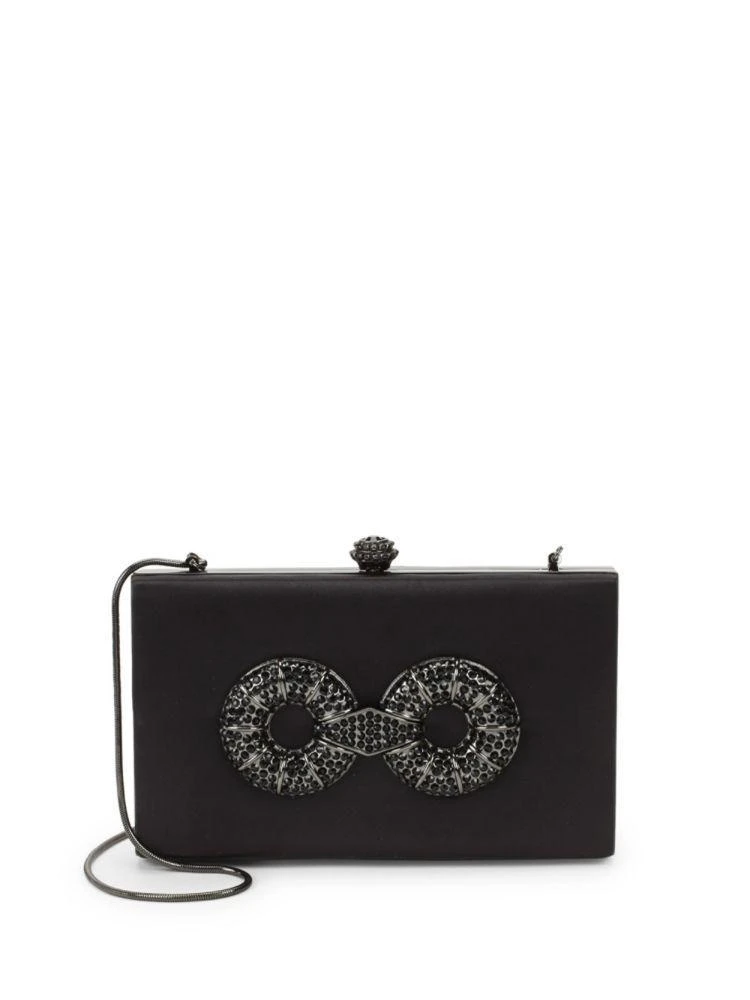 商品Badgley Mischka|Care Crystal-Embellished Convertible Clutch,价格¥552,第5张图片详细描述