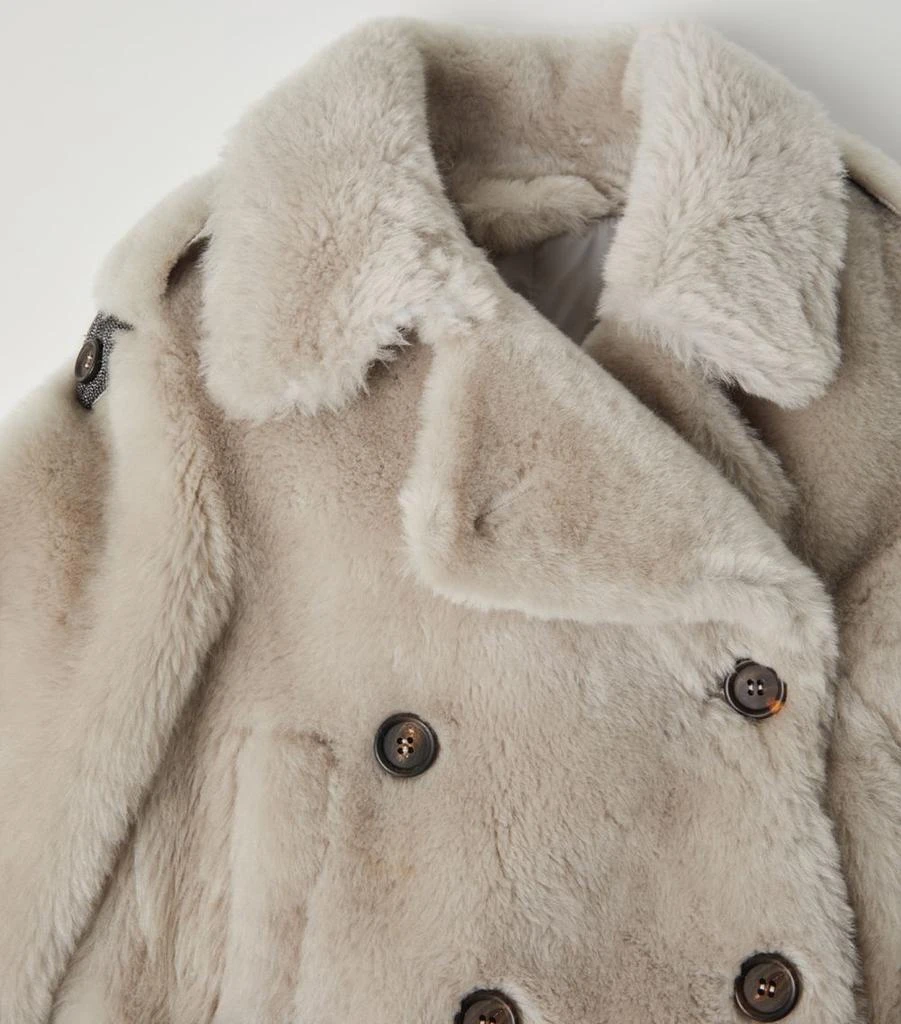商品Brunello Cucinelli|Shearling Jacket (4-12 Years),价格¥33798,第3张图片详细描述