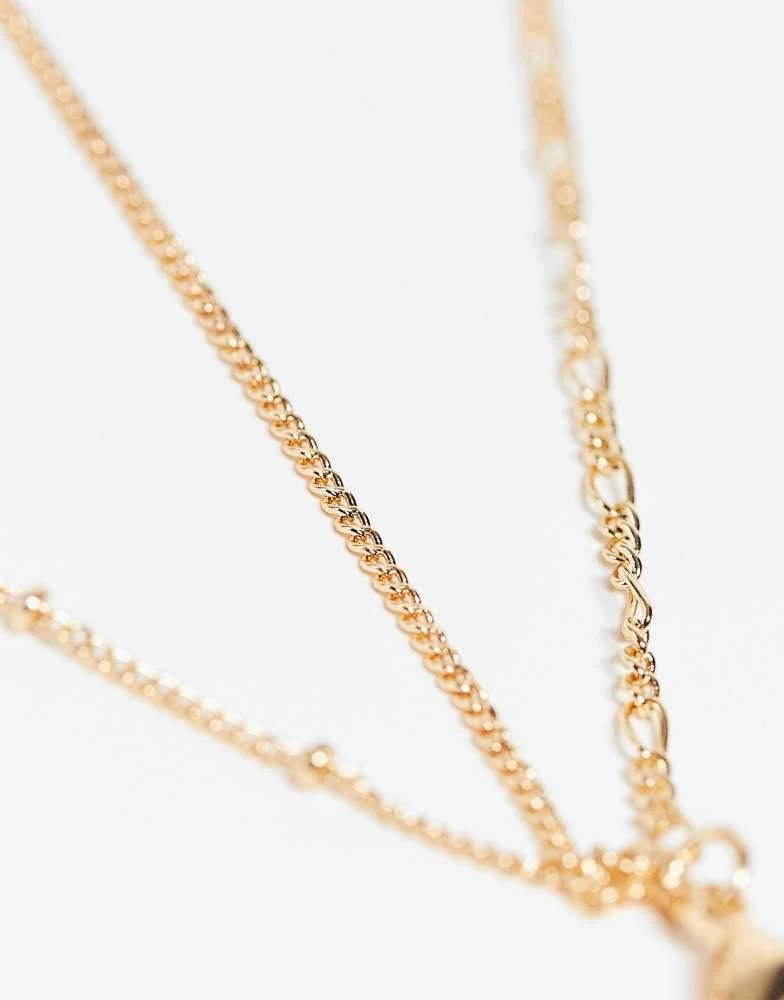 商品Reclaimed Vintage|Reclaimed Vintage inspired constellation star multirow necklace,价格¥103,第2张图片详细描述