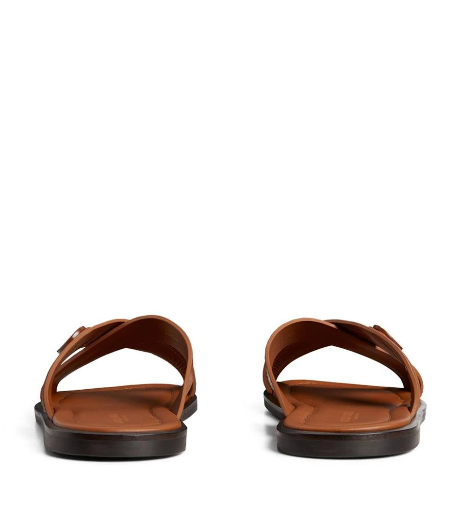 商品Giorgio Armani|Leather Logo Sandals,价格¥4455,第3张图片详细描述
