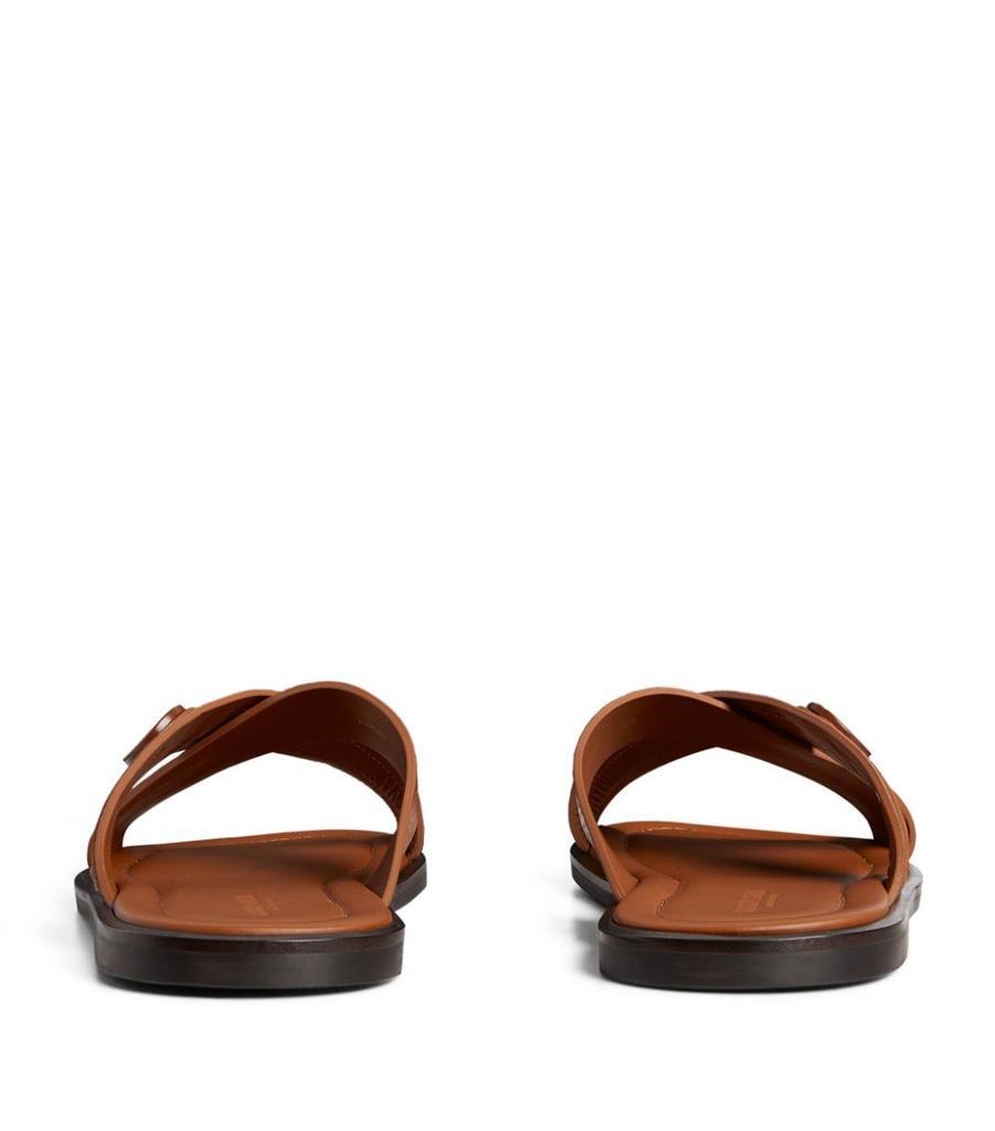 商品Giorgio Armani|Leather Logo Sandals,价格¥3850,第5张图片详细描述
