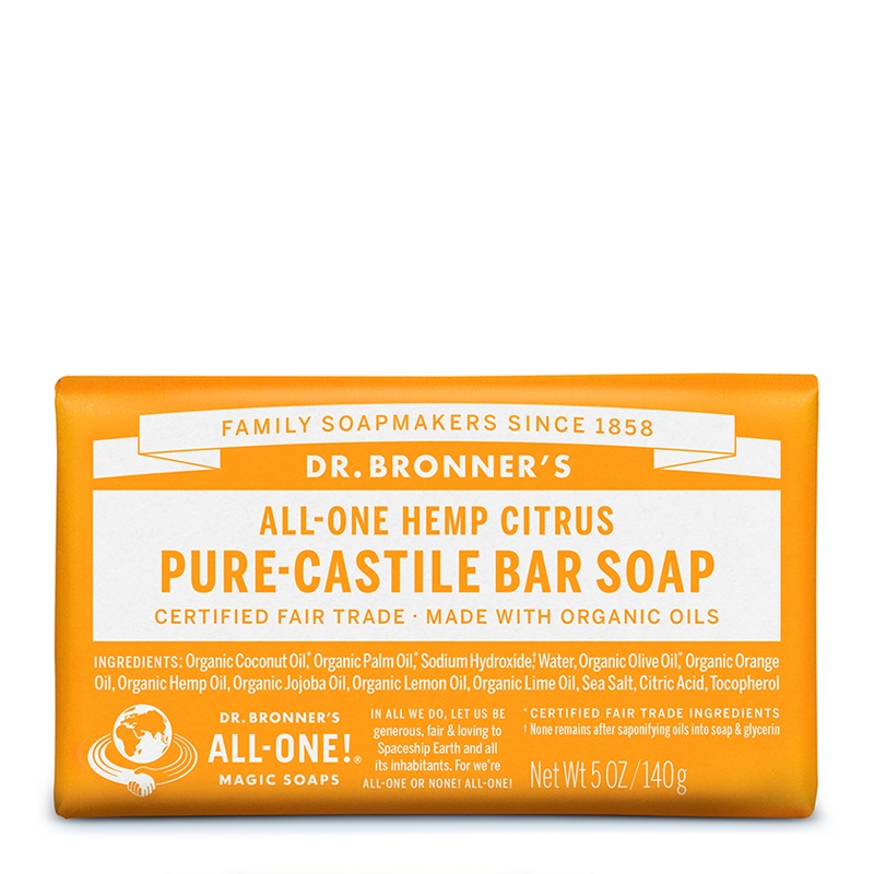 商品Dr. Bronner's|Dr Bronner's 布朗博士 柑橘多效香皂 140g,价格¥52,第1张图片