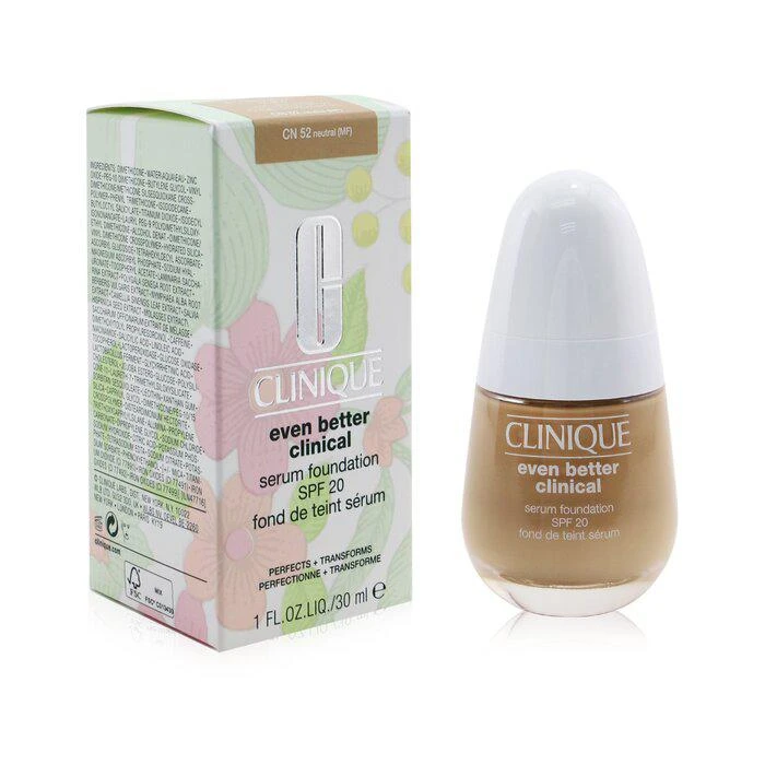 商品Clinique|Clinique 匀净科研亮白淡斑精华粉底液SPF20 - # CN 52 Neutral -CN 52 Neutral(30ml/1oz),价格¥288,第2张图片详细描述