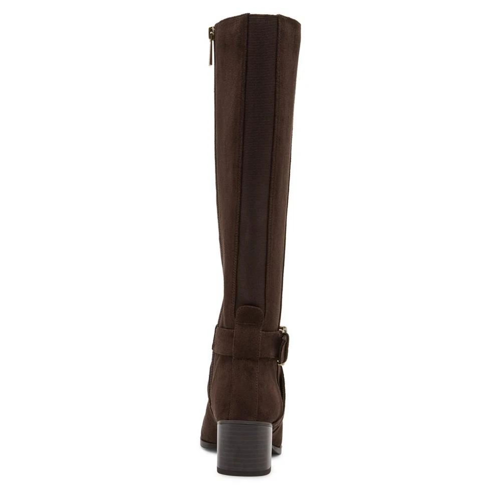 商品Anne Klein|Women's Maelie Knee High Microsuede Regular Calf Boots,价格¥657,第3张图片详细描述